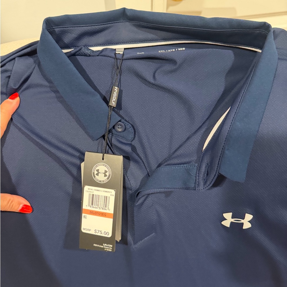 Under Armour Navy Blue Men's Performance Polo